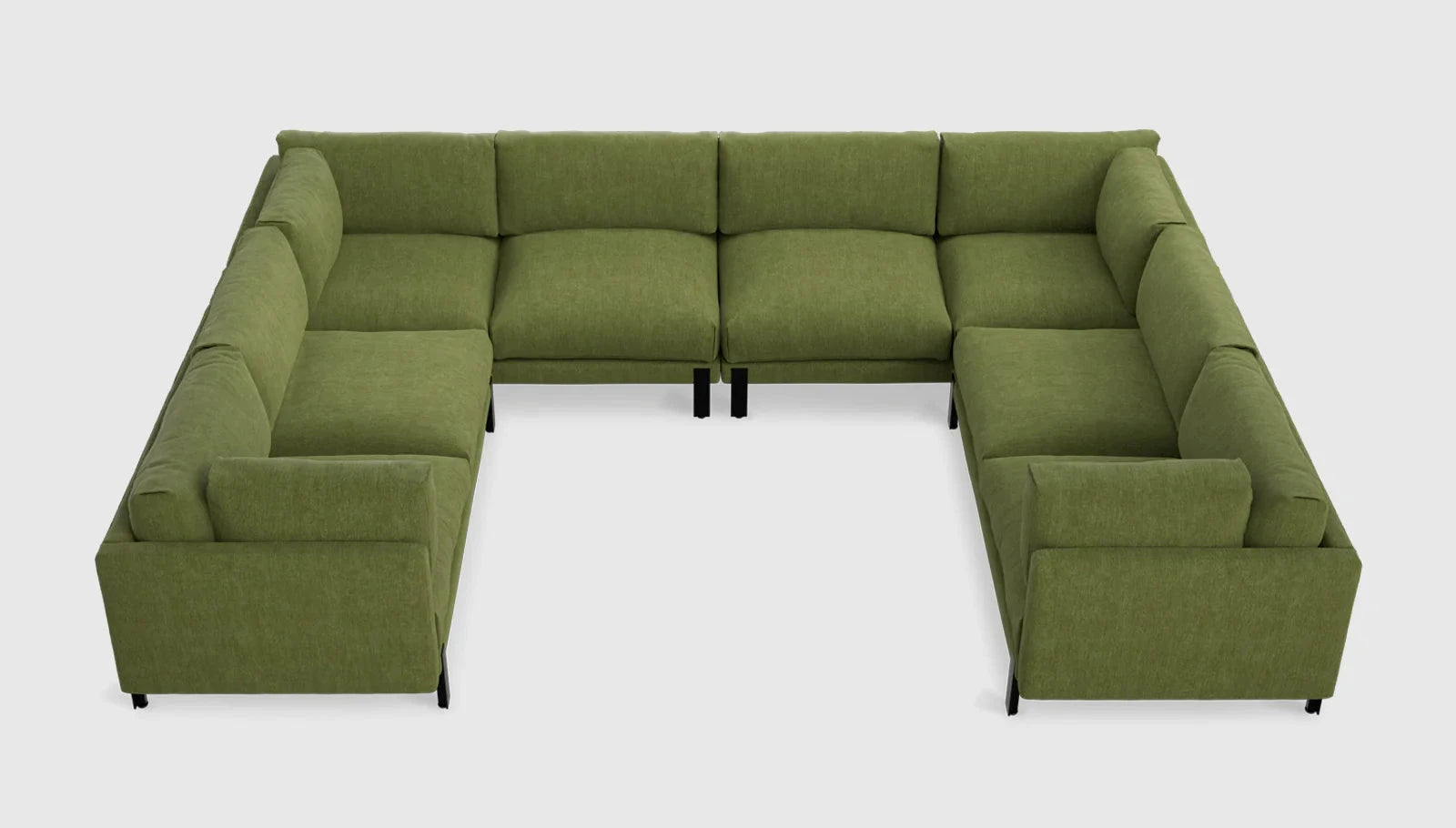Silverlake U-Shaped Sectional Sofa Gus Modern Bastille Clover