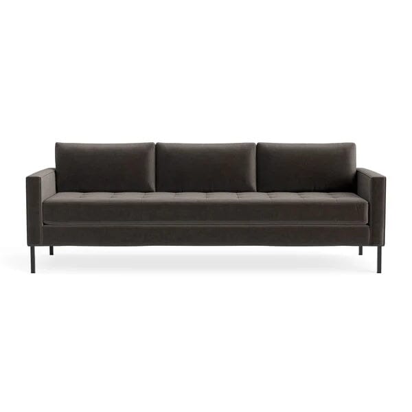 Paramount 95" Sofa Sofa BluDot Storm Velvet Metal