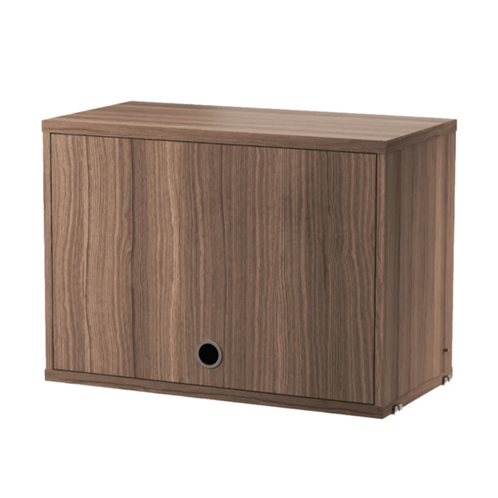 Cabinet with Flip Doors Cabinets String Furniture Small Walnut