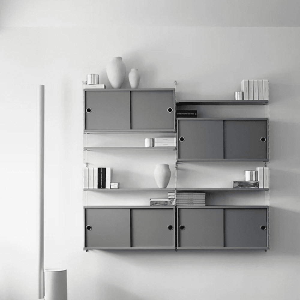 Cabinet with Sliding Doors Cabinets String Furniture