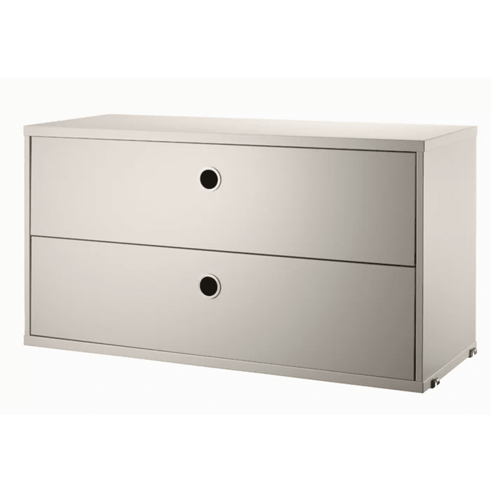 Chest with Drawers Cabinets String Furniture 30.7 Beige