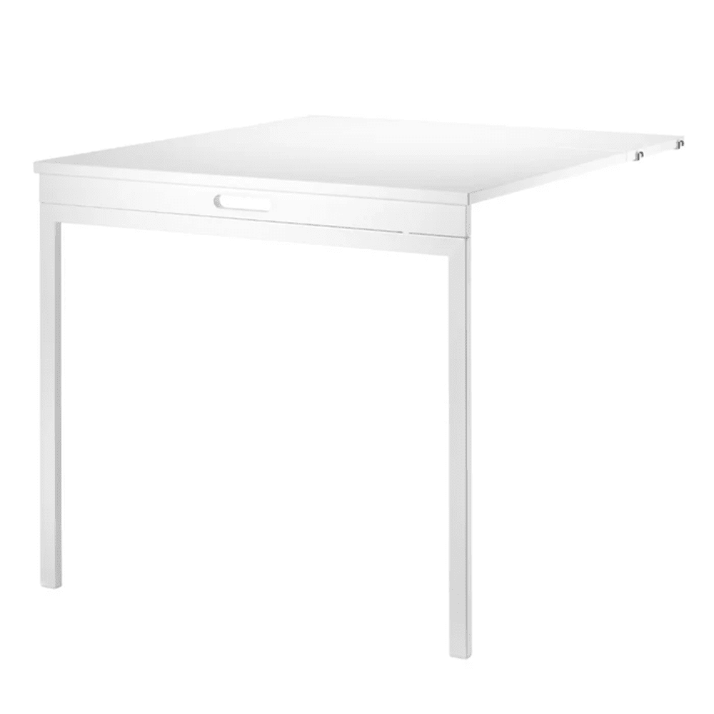 Folding Table Shelves String Furniture White / White
