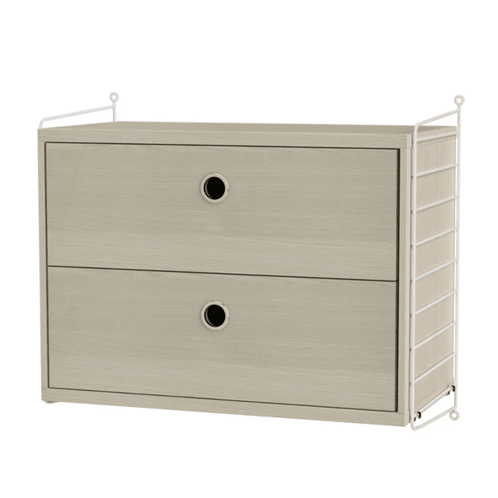 String Bedroom A Drawer String Furniture Ash / White