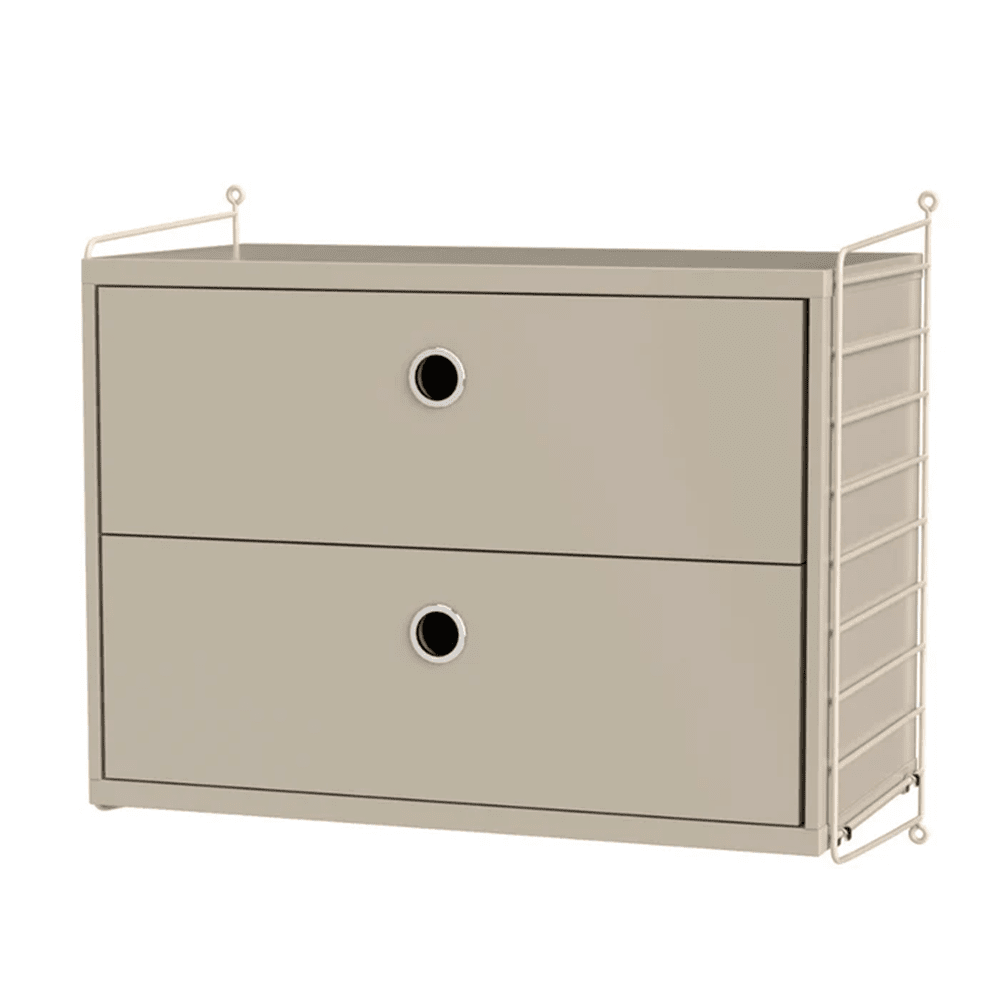 String Bedroom A Drawer String Furniture Beige / Beige
