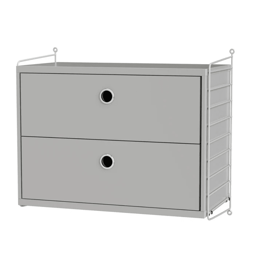 String Bedroom A Drawer String Furniture Grey / Grey