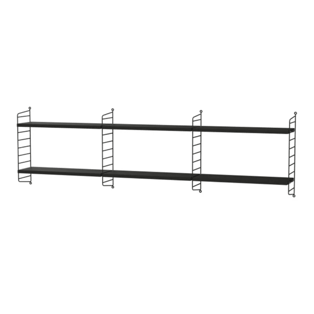 String Bedroom E Shelves String Furniture Black Stained Ash / Black