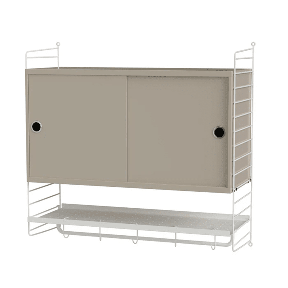 String Bedroom F Shelves String Furniture Beige / White