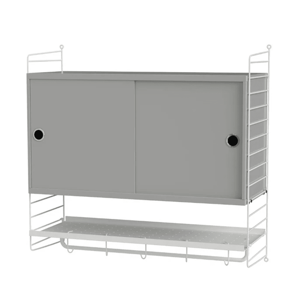 String Bedroom F Shelves String Furniture Grey / White