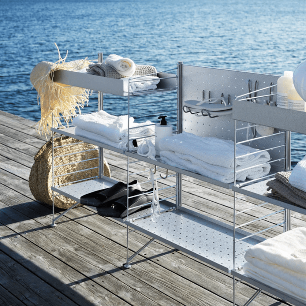 String Floor Panel - Galvanized Accessories String Furniture