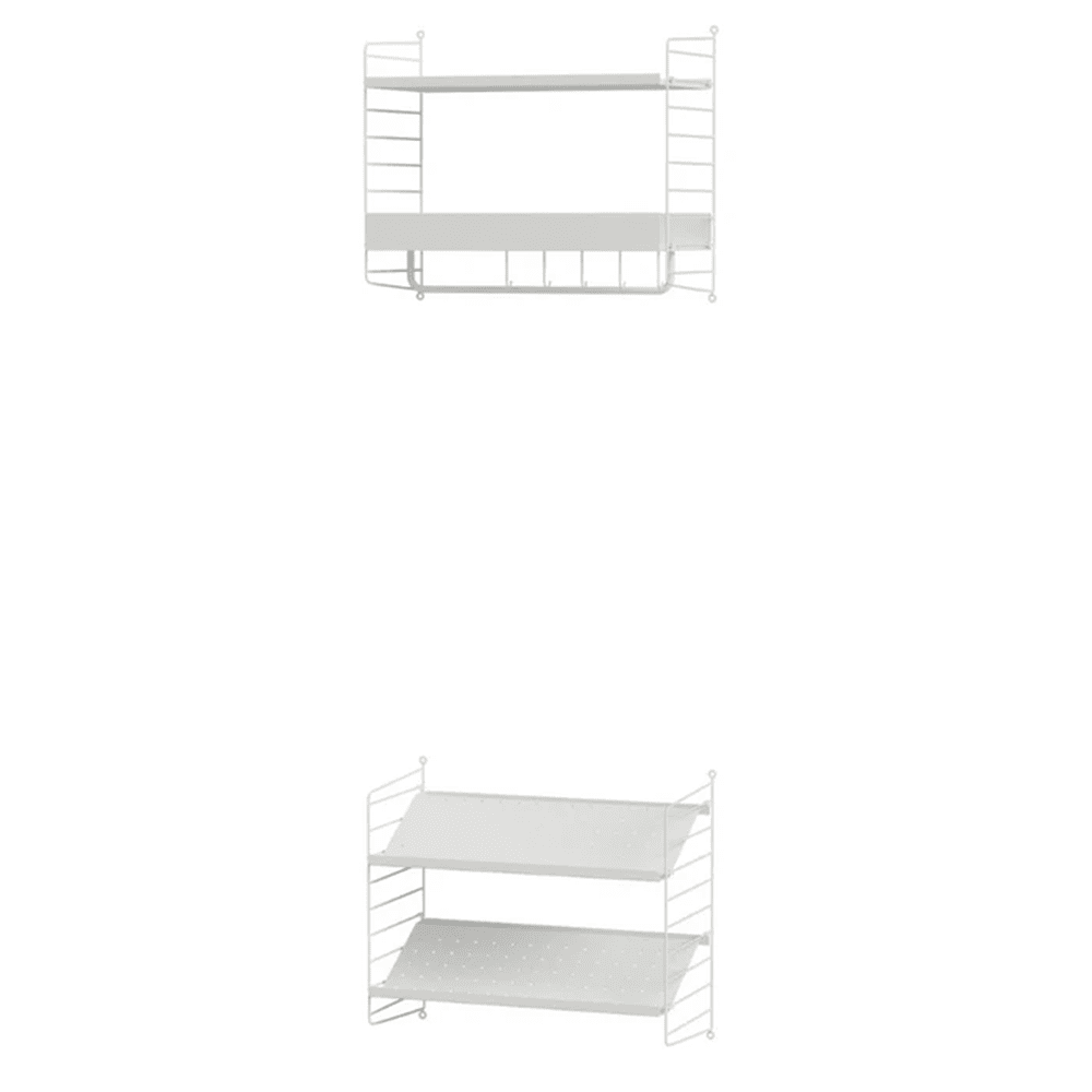 String Hallway E Shelves String Furniture White / White