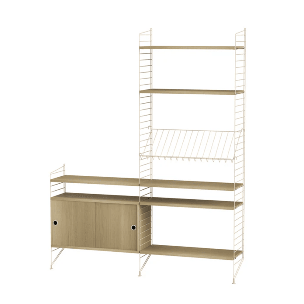 String Living Room K Shelves String Furniture Oak / Beige