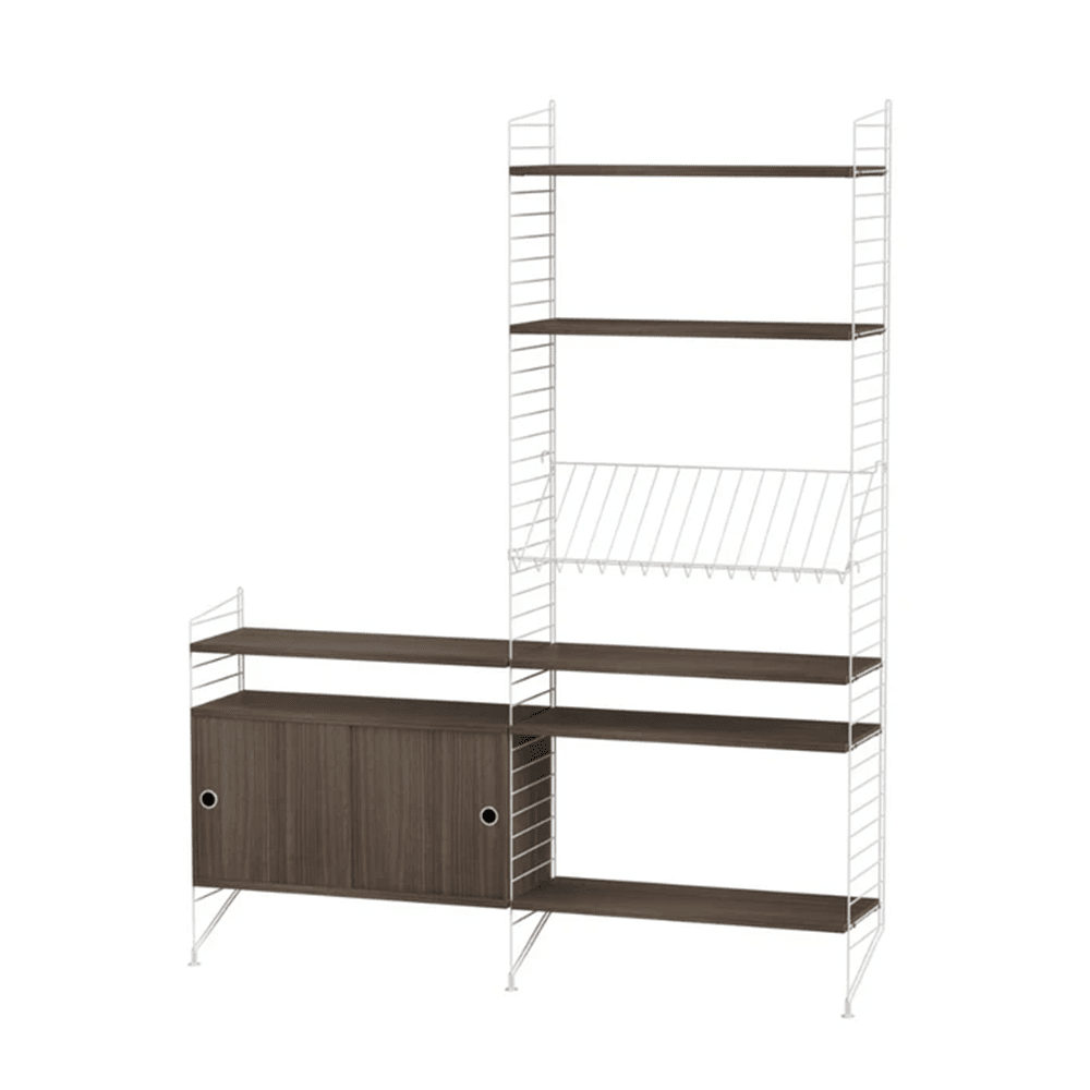 String Living Room K Shelves String Furniture Walnut / White