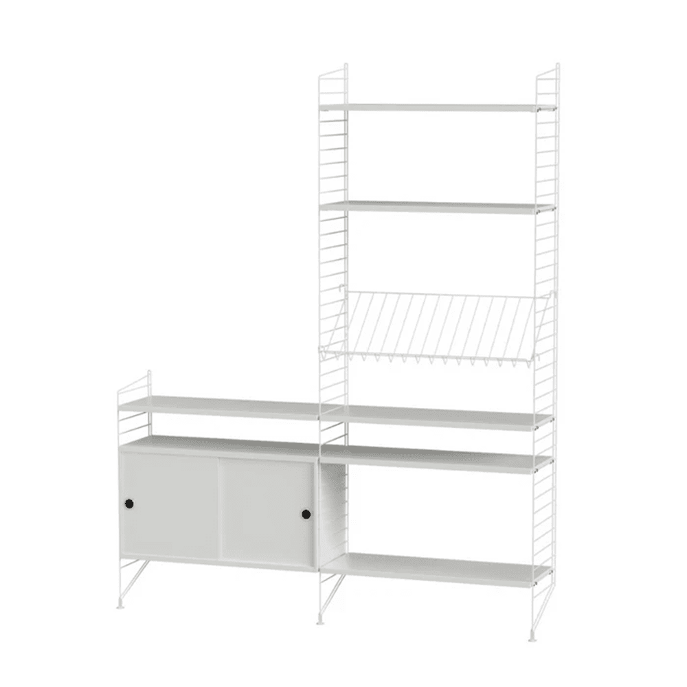 String Living Room K Shelves String Furniture White / White