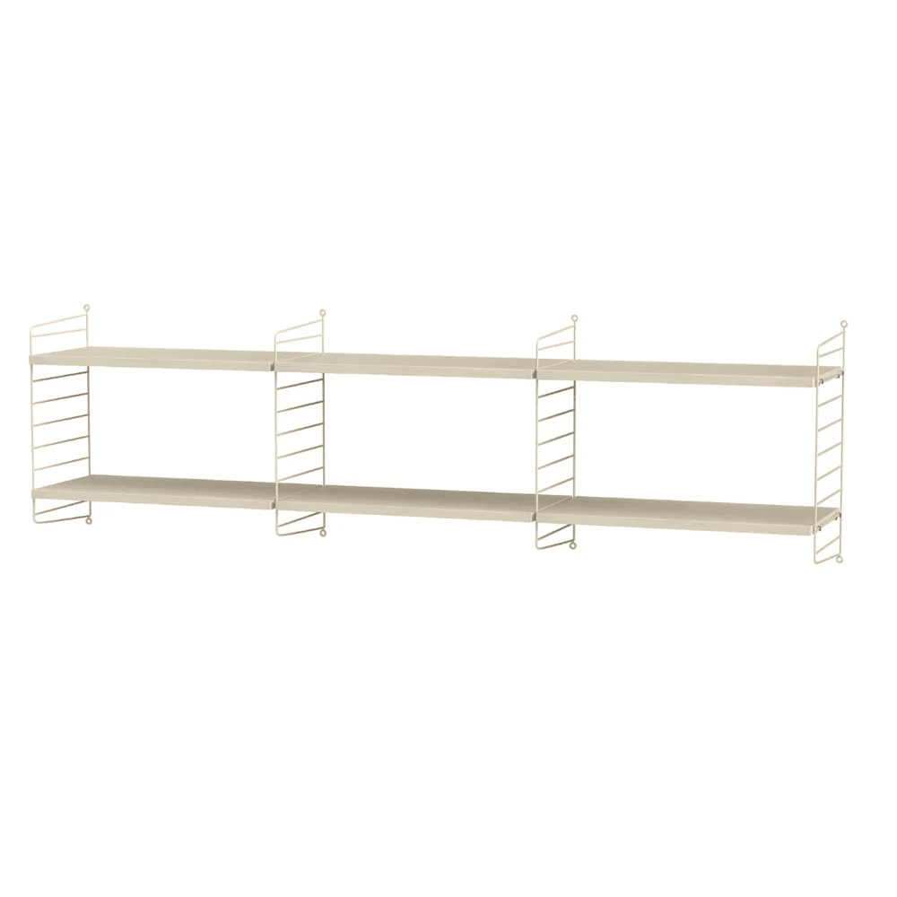 String Living Room O Shelves String Furniture Ash / Beige