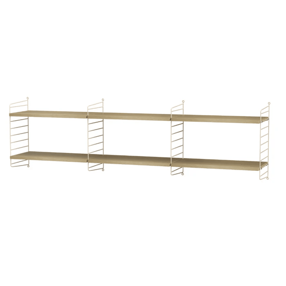 String Living Room O Shelves String Furniture Oak / Beige