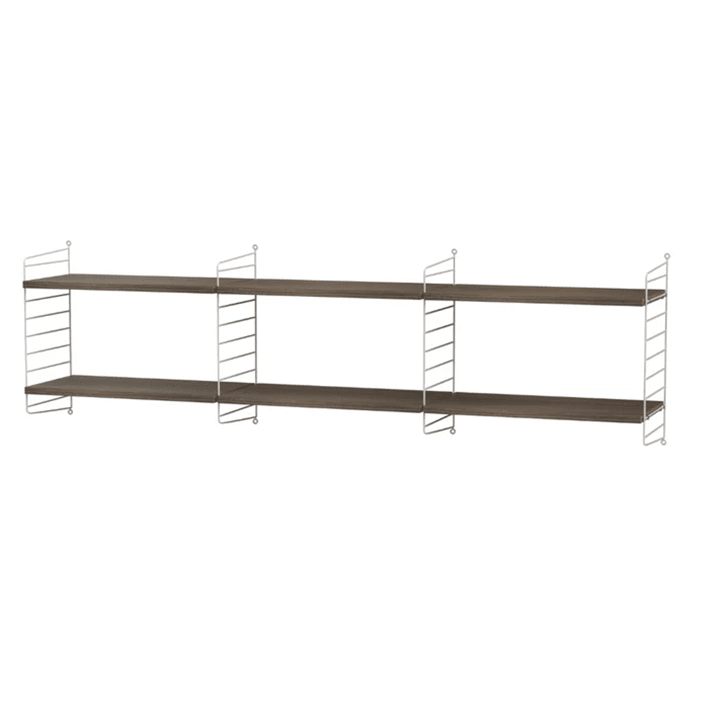 String Living Room O Shelves String Furniture Walnut / Grey