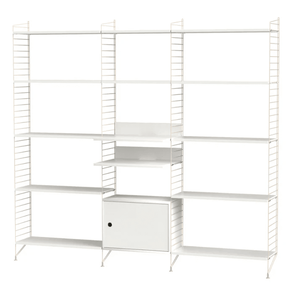 String Living Room Q Shelves String Furniture White / Beige
