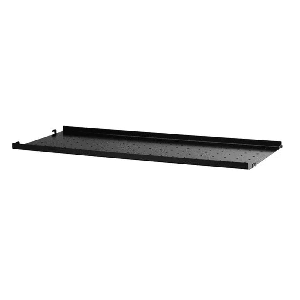 String Metal Shelf with Low Edge Shelves String Furniture 30.7 x 11.8 Black