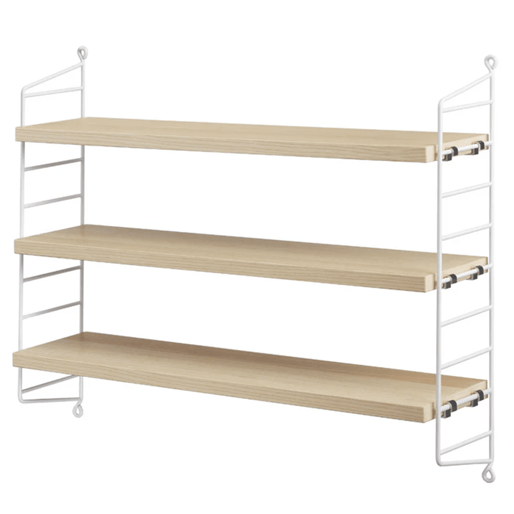 String Pocket Shelf Shelves String Furniture Ash / White