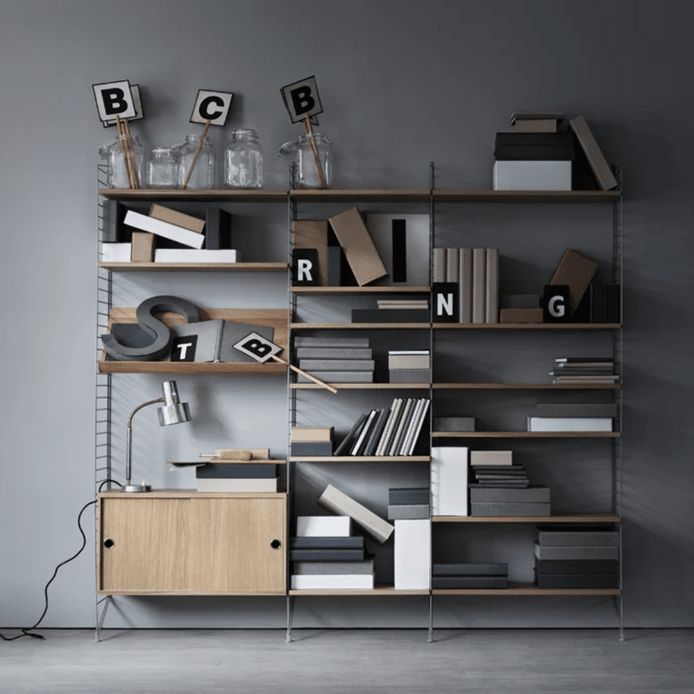 String Shelf - Set of 3 Shelves String Furniture