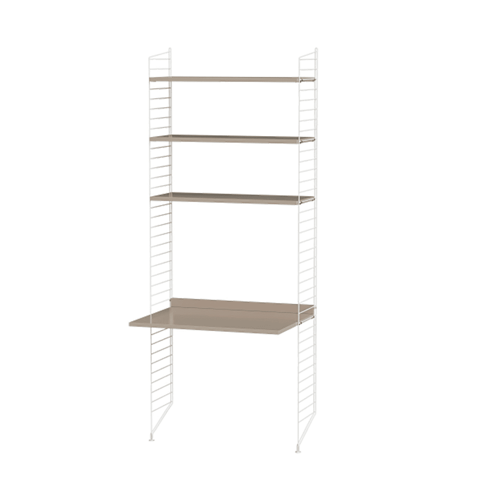 String Workspace A Shelves String Furniture Beige / White