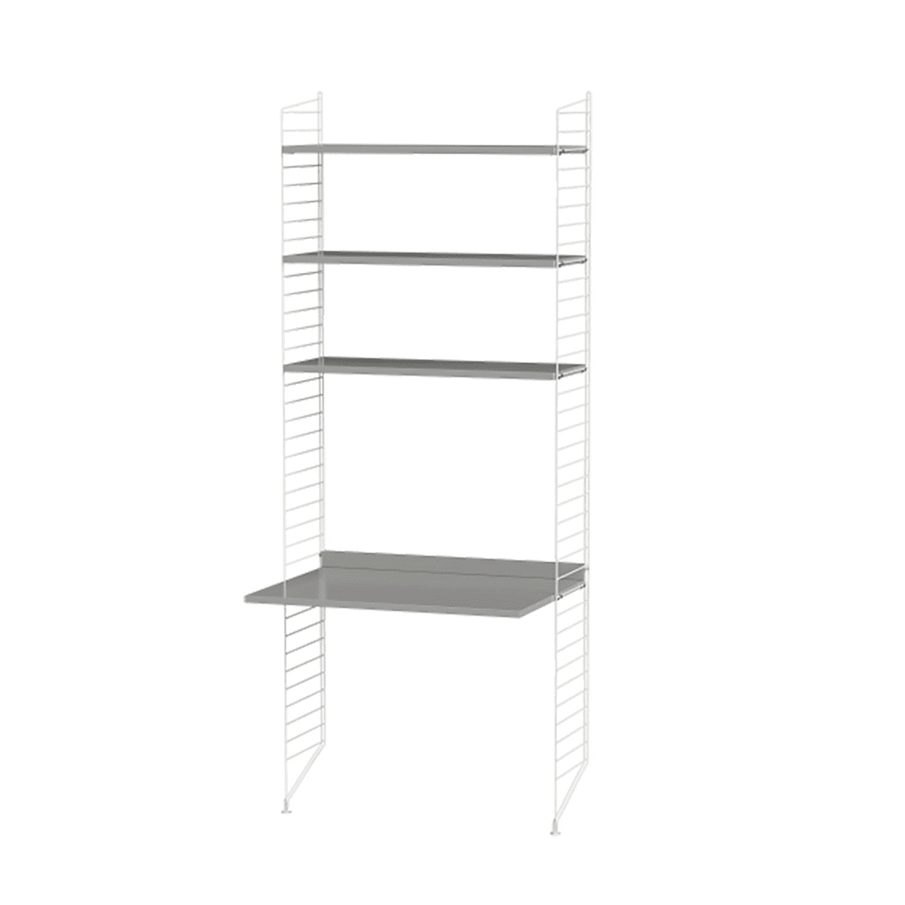 String Workspace A Shelves String Furniture Grey / White