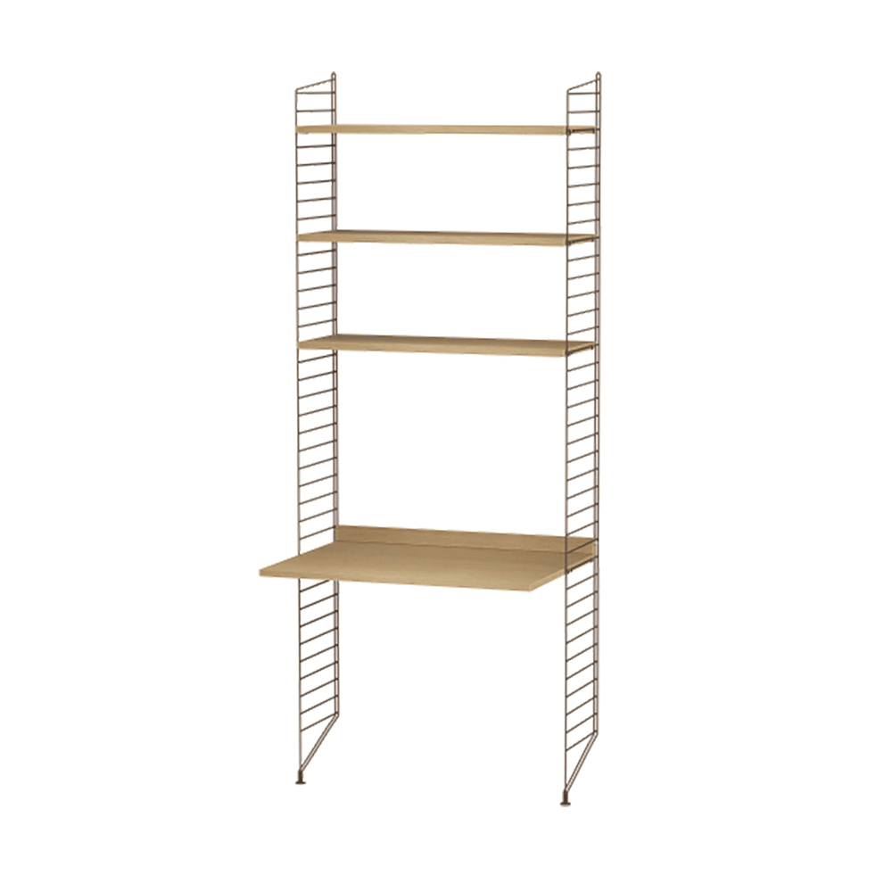 String Workspace A Shelves String Furniture Oak / Brown