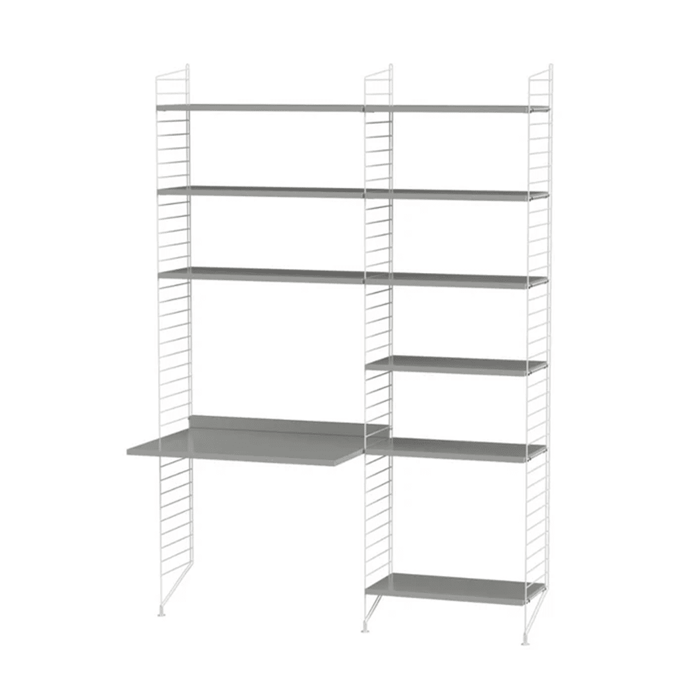 String Workspace B Shelves String Furniture Grey / White