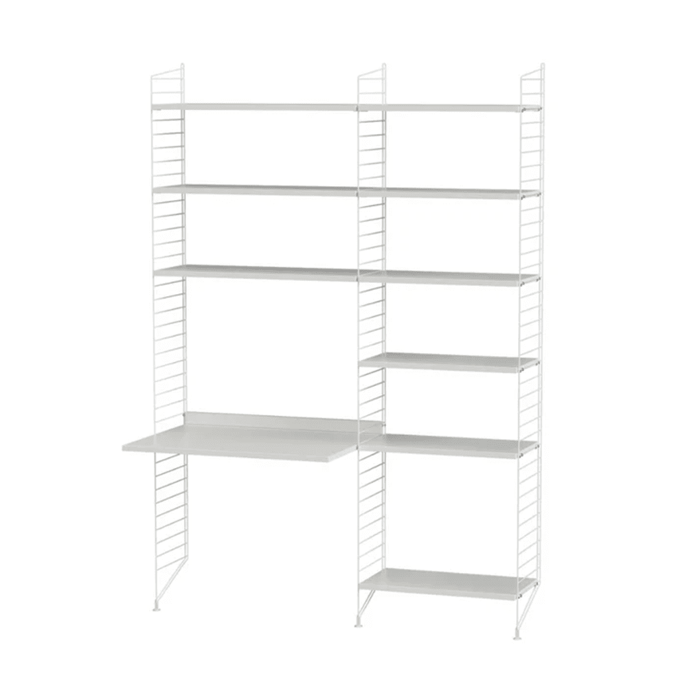String Workspace B Shelves String Furniture White / White