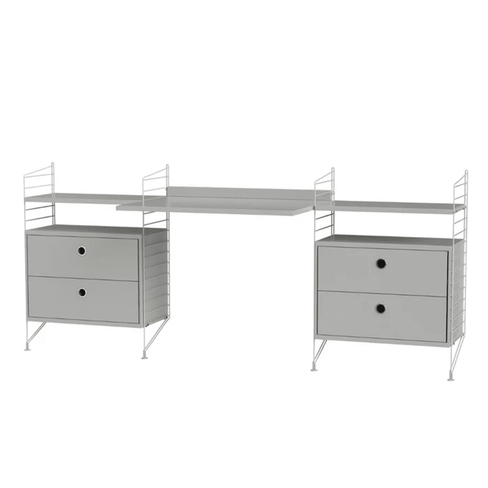 String Workspace C Shelves String Furniture Grey / Grey