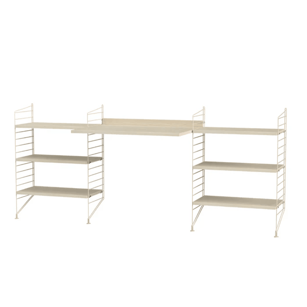 String Workspace D Shelves String Furniture Ash / Beige