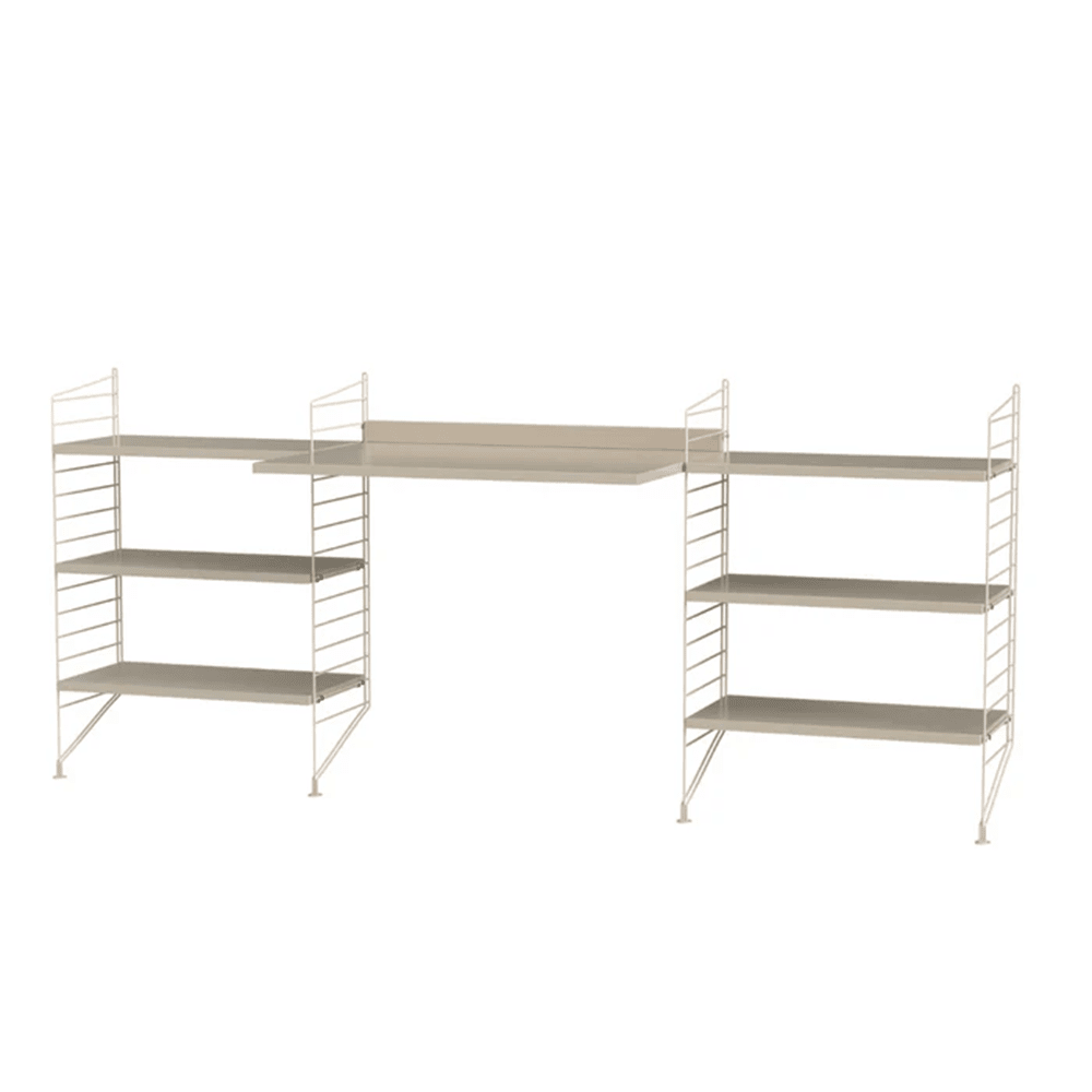 String Workspace D Shelves String Furniture Beige / Beige