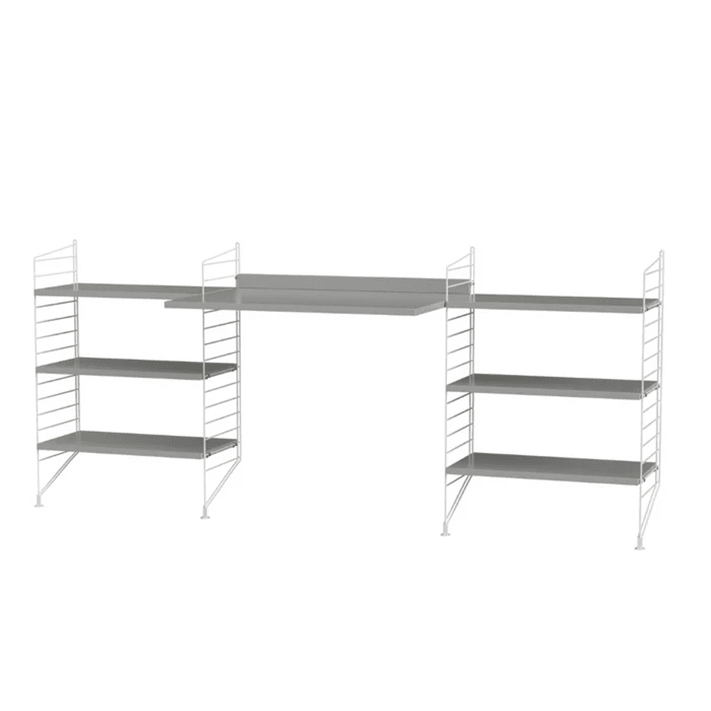 String Workspace D Shelves String Furniture Grey / White