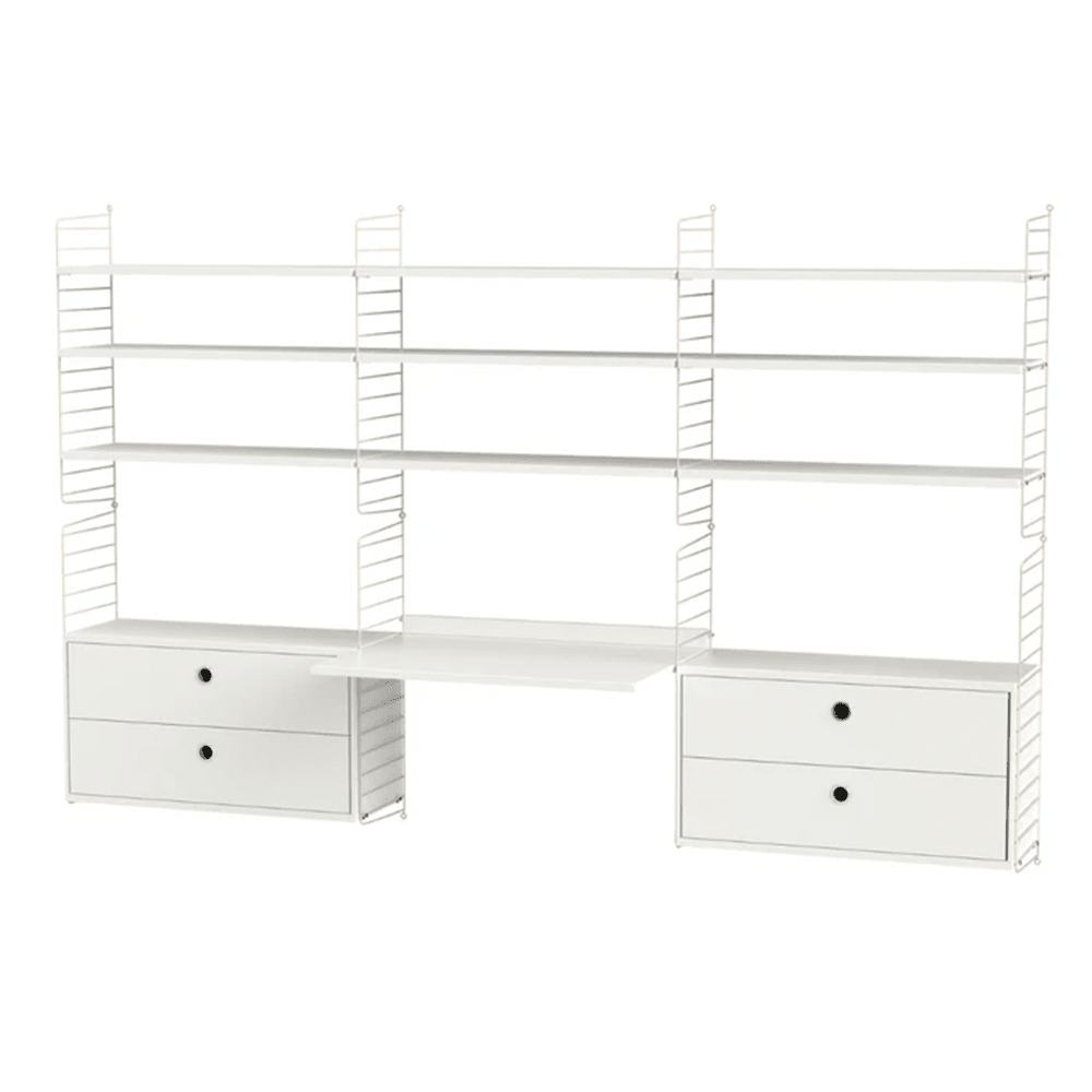 String Workspace F Shelves String Furniture White / Beige
