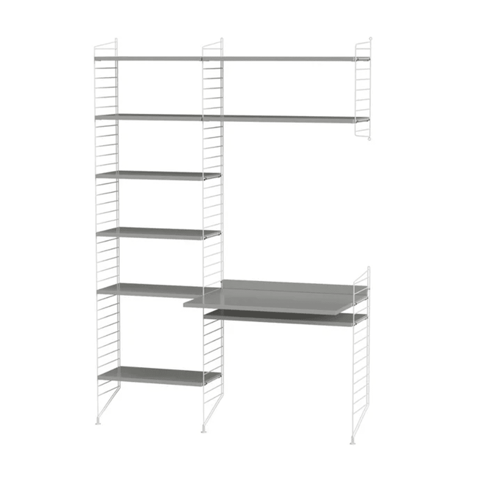 String Workspace G Shelves String Furniture Grey / White