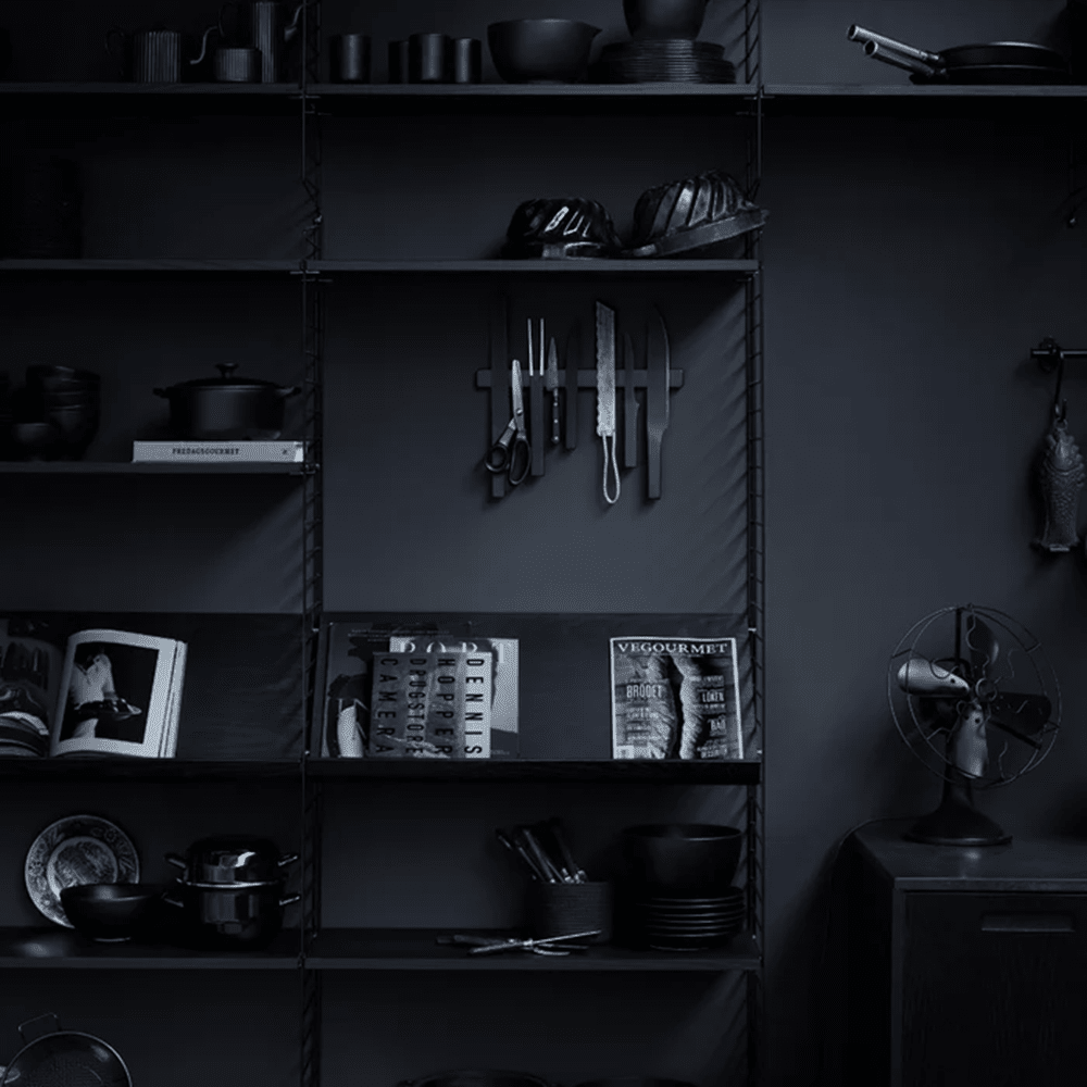 Wood Magazine Shelf Shelves String Furniture