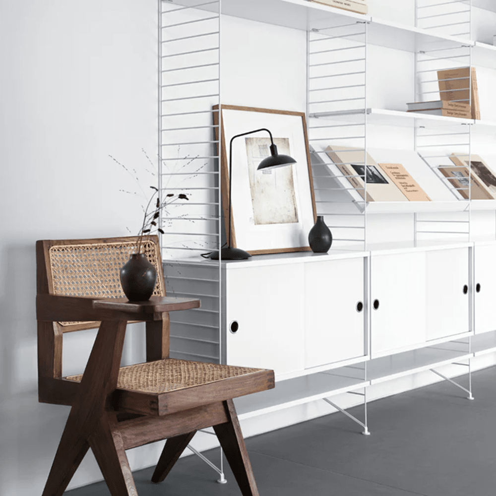 Wood Magazine Shelf Shelves String Furniture