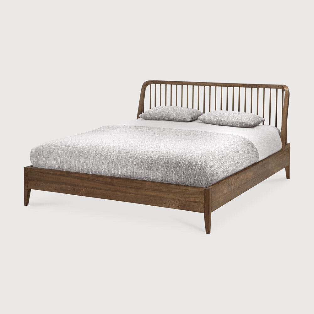Teak Spindle Bed Beds Ethnicraft US Queen