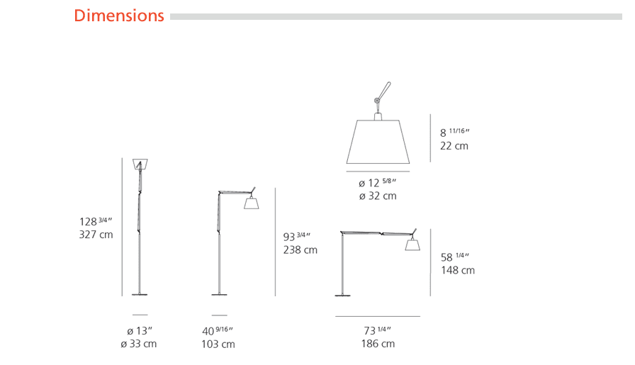 Tolomeo Mega Floor Lamp Floor Lamps Artemide