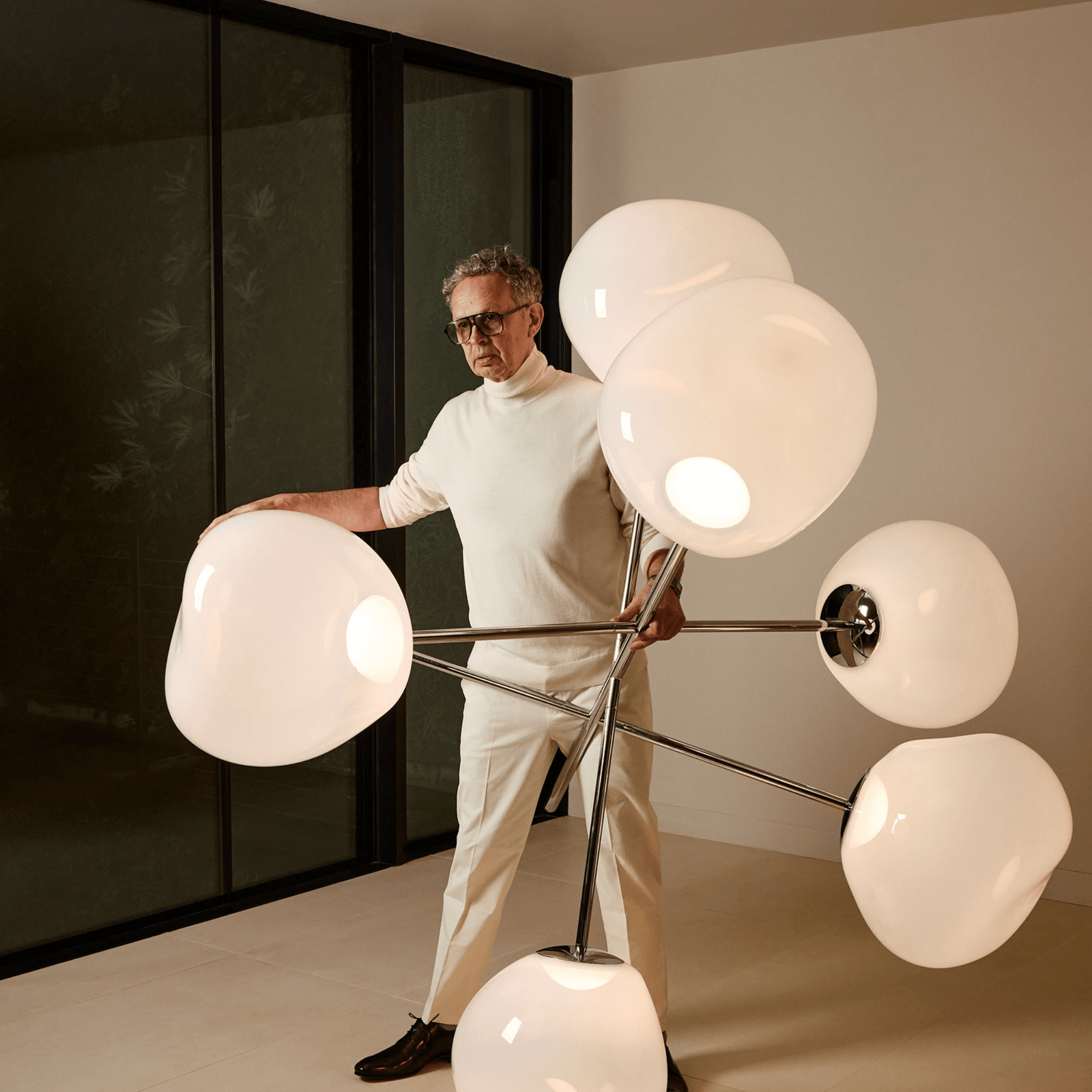 Melt LED Large Chandelier suspension lamps Tom Dixon