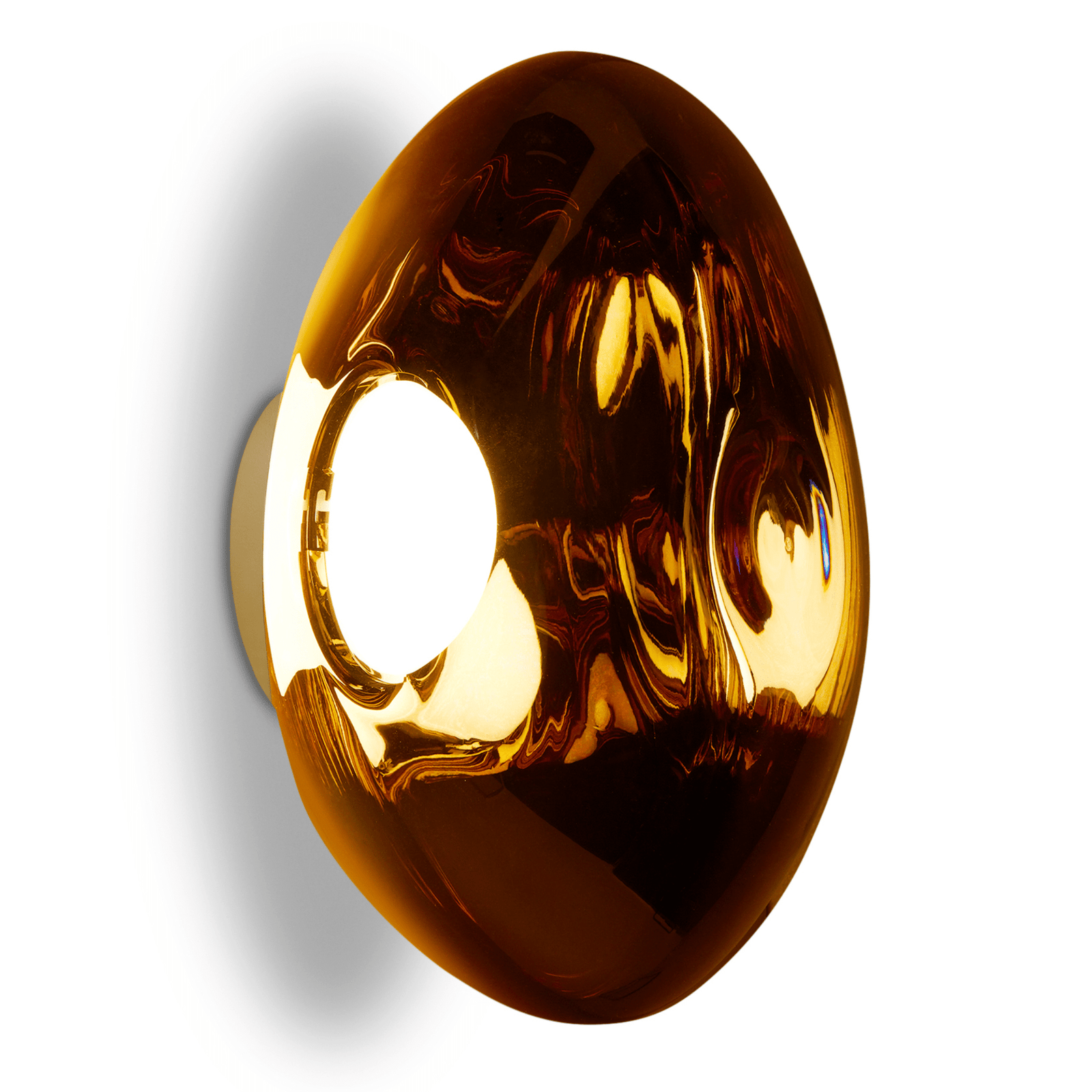 Melt LED Surface Wall Light Wall Lights Tom Dixon Gold