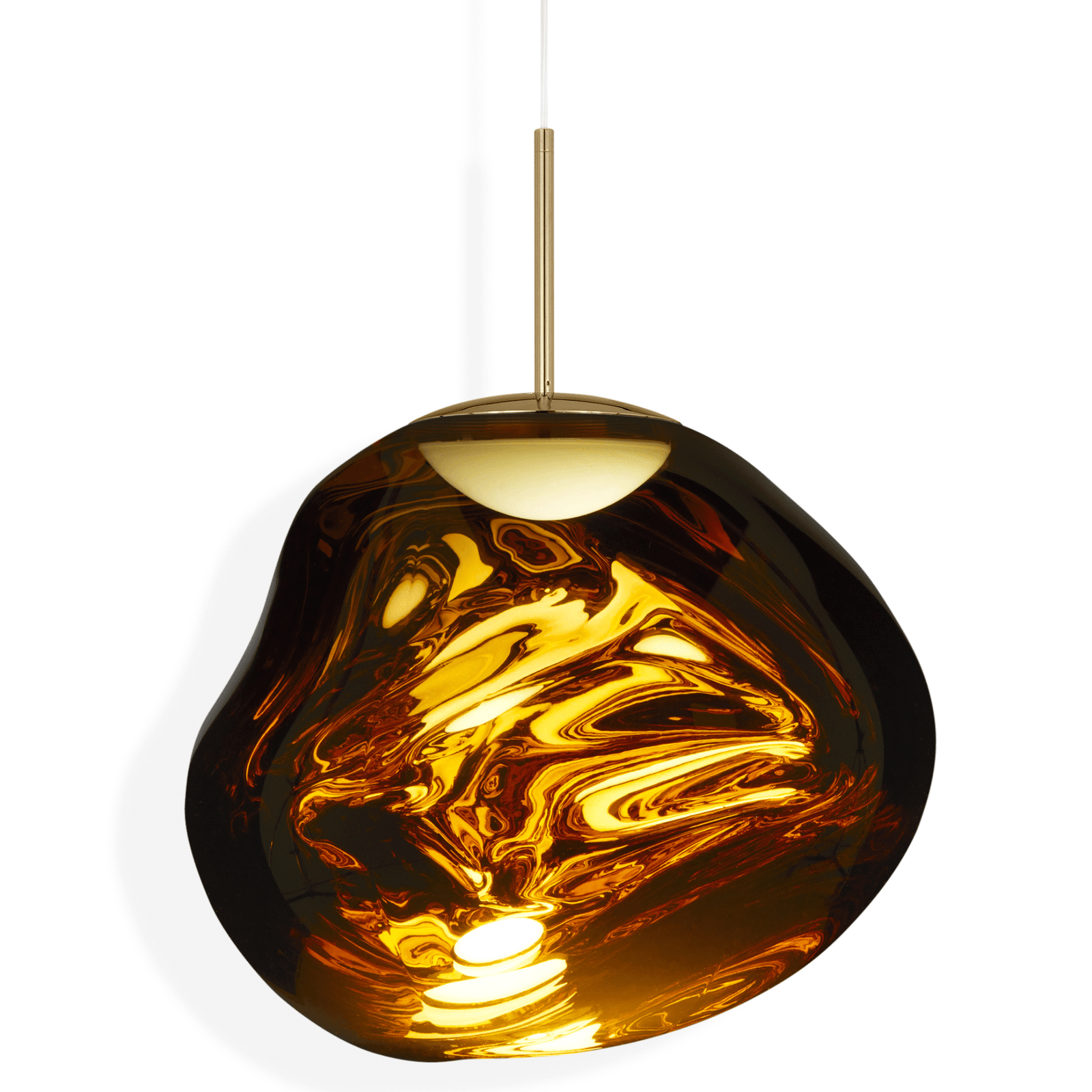 Melt Mini LED Pendant Light suspension lamps Tom Dixon Gold