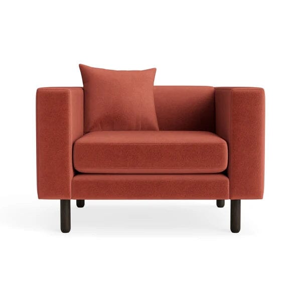 Mono Lounge Chair lounge chair BluDot Tomato Velvet
