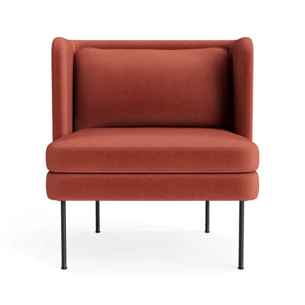 Bloke Lounge Chair lounge chair BluDot Tomato Velvet