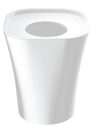 Trash Bin 4-Pack Accessories Magis Small - 11" H - Matte White