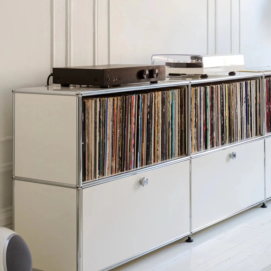 USM Haller Closed Storage Credenza C2A - With Perforated Inside upper Panels storage USM