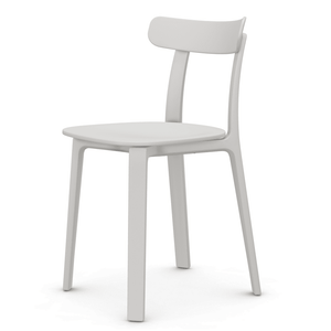 All Plastic Chair Chairs Vitra White Two-Tone Hard Glides Standard 