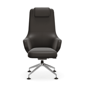 Grand Conference Highback Chair task chair Vitra Leather Premium F - Chocolate 68+$1500.00 Glides for carpet 