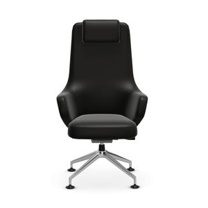 Grand Conference Highback Chair task chair Vitra Leather Premium F - Nero 66+$1500.00 Glides for carpet 