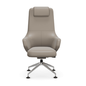 Grand Conference Highback Chair task chair Vitra Leather - Sand Glides for carpet 